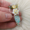 AAA 6ct Ethiopian Opal and Sterling Silver Small Pendant