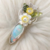 AAA 6ct Ethiopian Opal and Sterling Silver Small Pendant