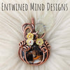 Artisan Cut Spiny Oyster Pumpkin Pendant In Copper