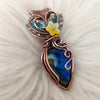 Labradorite Pumpkin Pendant In Copper