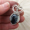 Dendritic Opal And Sterling Silver Pendant