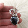 Dendritic Opal And Sterling Silver Pendant