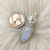 Moonstone And Sterling Silver Small Pendant