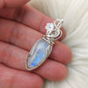 Moonstone And Sterling Silver Small Pendant