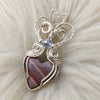 Polychrome Jasper And Sterling silver Heart Pendant