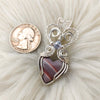 Polychrome Jasper And Sterling silver Heart Pendant