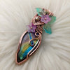 Rainbow Labradorite Pendant In Copper
