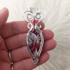 Red Aurora Plume Agate Doublet And Sterling Silver Pendant
