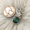 Sterling Silver And Mystic Topaz Small Size Pendant