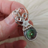 Sterling Silver And Mystic Topaz Small Size Pendant