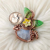 Moonstone Pumpkin Pendant In Copper