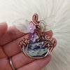 Kammererite Pumpkin Pendant In Copper