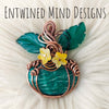 Amazonite Pumpkin Pendant In Copper