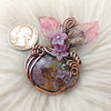 River Jasper Pumpkin Pendant In Copper