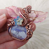 Aurora Plume Pumpkin Pendant In Copper