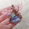Aurora Plume Pumpkin Pendant In Copper