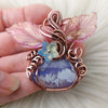 Aurora Plume Pumpkin Pendant In Copper
