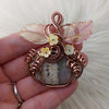 Orbital Jasper Pumpkin Pendant In Copper