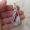 Red Aurora Plume Agate Doublet And Sterling Silver Pendant