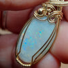 5.5 ct Australian Opal Set In 14k Gold Fill Small Pendant