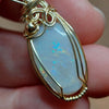 5.5 ct Australian Opal Set In 14k Gold Fill Small Pendant
