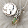 Mini Sterling Silver And Opal Pendant