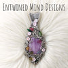 "Fantasy Flower Garden" Kunzite Fairy Pendant In Sterling Silver