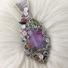 "Fantasy Flower Garden" Kunzite Fairy Pendant In Sterling Silver