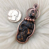 Jasper Skull Pendant In Copper