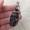 Jasper Skull Pendant In Copper