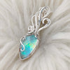 Aurora Opal and Sterling Silver Pendant