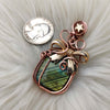 Green Labradorite Present Pendant In Copper