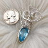 Blue Topaz And Sterling Silver Pendant
