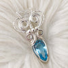 Blue Topaz And Sterling Silver Pendant