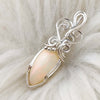 Show Special- 7ct Peach Ethiopian Opal and Sterling Silver Small Pendant