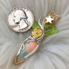 AAA Honey Comb Opal and Sterling Silver Pendant