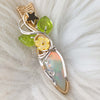 AAA Honey Comb Opal and Sterling Silver Pendant