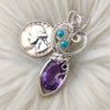 Natural Amethyst Statement Pendant In Sterling Silver