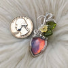 Pink Aurora Opal and Sterling Silver Pendant