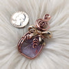 Carved Ametrine Present Pendant In Copper