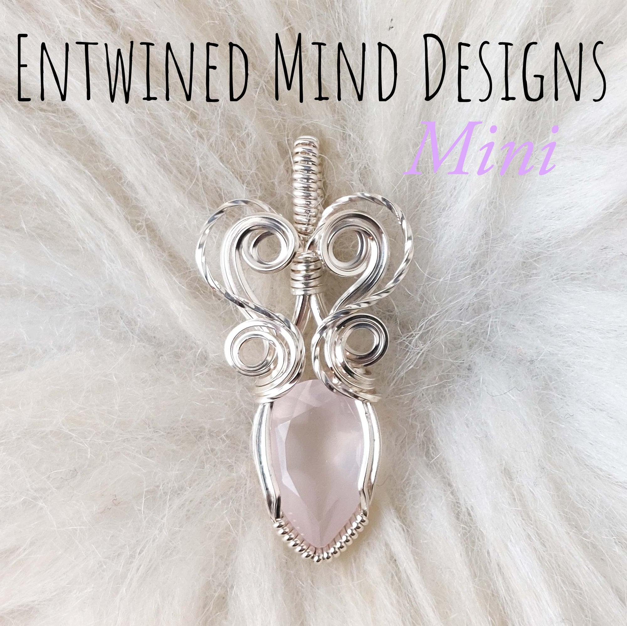 Faceted Rose Quartz And Sterling Silver Mini Pendant