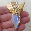 Moonstone Statement Pendant In 14k Gold Filled Wire