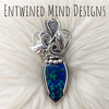 Azurite/Malachite Pendant In Sterling Silver