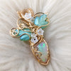 AAA 14.5 Ct Ethiopian Pink Opal Statement Pendant Set In 14k Goldfill
