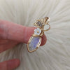 Butterfly And Faceted Moonstone And 14k gold filled Mini Pendant