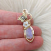 Butterfly And Faceted Moonstone And 14k gold filled Mini Pendant