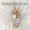 Butterfly And Faceted Moonstone And 14k gold filled Mini Pendant