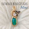 Dyed Ethiopian Opal And 14k gold filled Mini Pendant