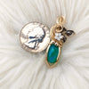 Dyed Ethiopian Opal And 14k gold filled Mini Pendant