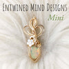 2ct Natural Ethiopian Opal And 14k gold filled Mini Pendant